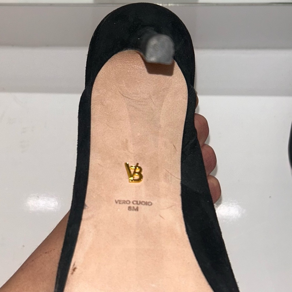 Veronica Beard Black suede Lisa mules with a pointed toe and stiletto heel - Picture 7 of 10